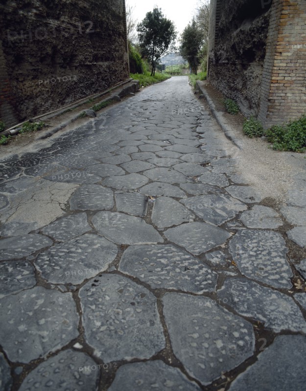 Via Domiziana (Domitiana), Cumae, Italy, 1999. Creator: LTL.