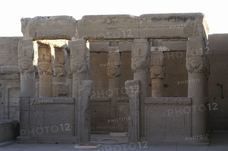 Kiosk on the roof at Dendera Temple, Egypt, 2019.  Creator: LTL.
