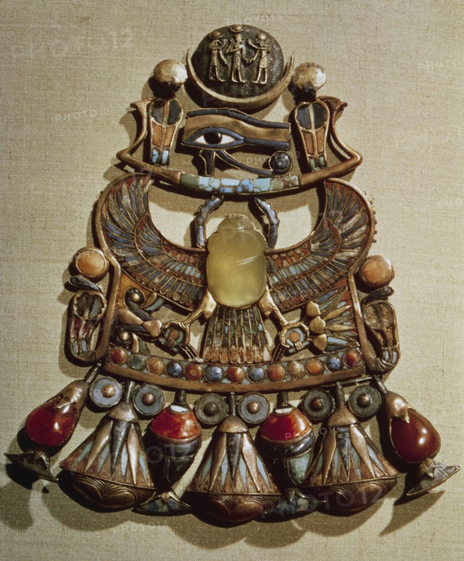 Winged Scarab Pendant of Tutankhamun, 1332-1322 BC. Creator: Unknown.