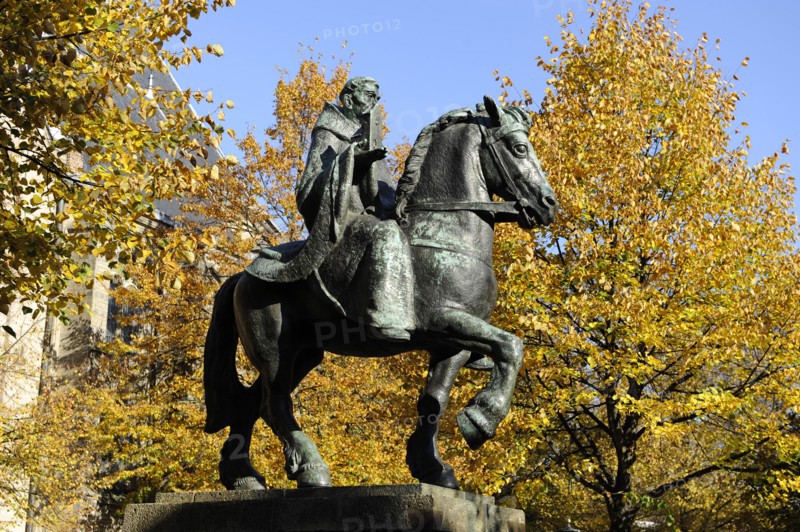Statue of Willibrord, Utrecht, Netherlands, 2013.  Creator: LTL.