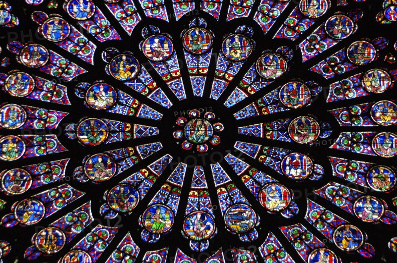 Rose window, Notre Dame, Paris, France, 2008. Creator: Unknown.
