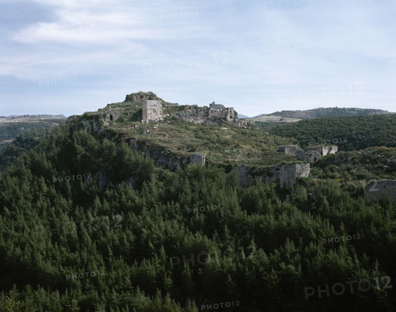 Citadel of Salah Ed-Din or Saladin Castle, near Al-Haffah, Syria, 2001. Creator: LTL.
