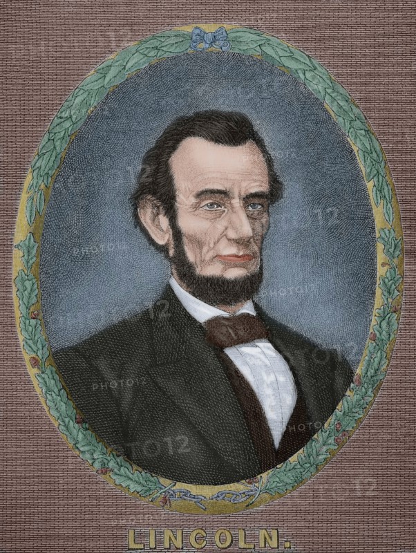 Abraham Lincoln (1809-1865), 16th President of the United States, 1885.  Creator: Unknown.