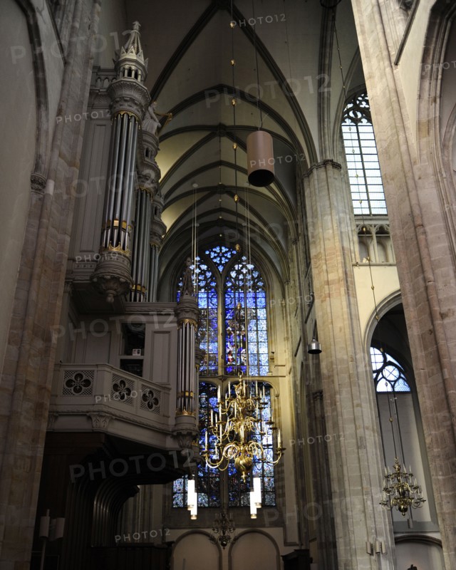 Interior, St. Martin's Cathedral, Utrecht, Netherlands, 2013.  Creator: LTL.