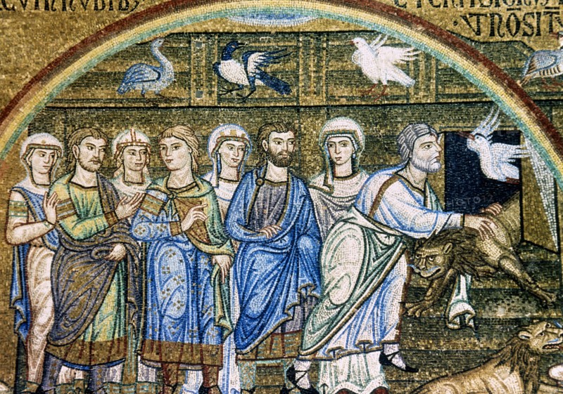 Noah freeing the animals from the ark, Saint Mark's Basilica, Venice, Italy, 12th-14th century. Creator: Unknown.