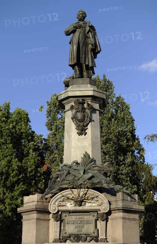 Monument to Adam Bernard Micki, Warsaw. Poland, 2013.  Creator: Unknown.