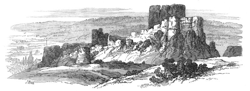 Chateau d'Arques, near Dieppe, 1871. Creator: S Read.