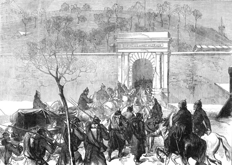 The Germans entering Mont Valérien, 1871. Creator: Unknown.