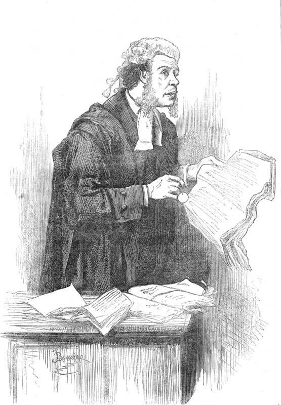 Mr. Toole as Serjeant Buzfuz at the Gaiety Theatre, 1871. Creator: Unknown.
