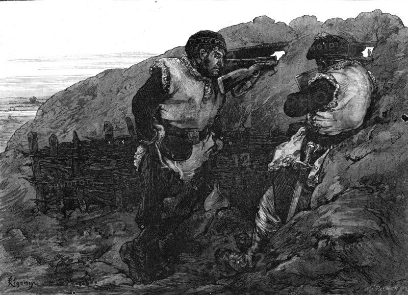 The Civil War in Paris: sailors on the look out, 1871. Creator: William James Palmer.