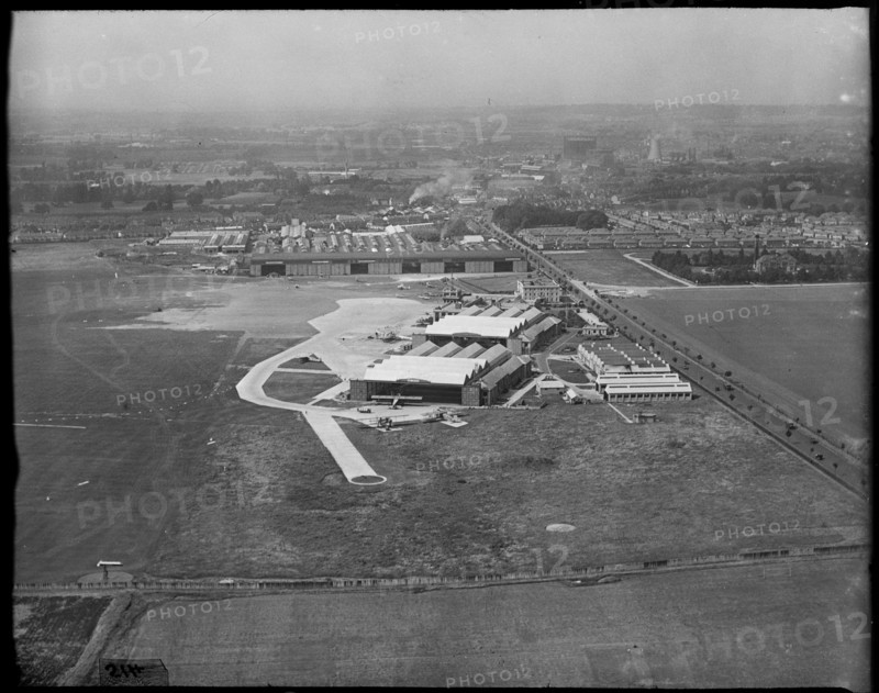 View north over Croydon Airport, Croydon, London, c1930s. Creator: Arthur William Hobart.