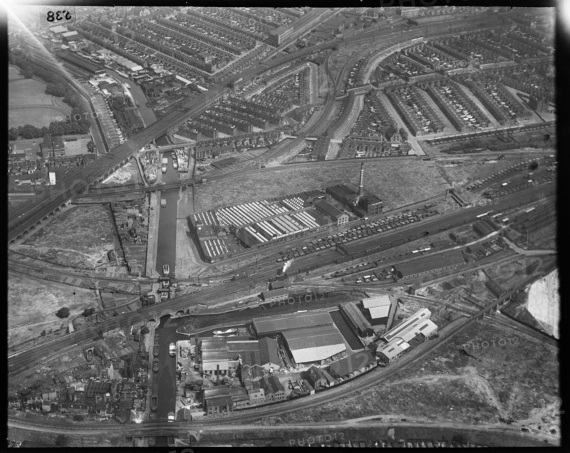 The Mazawattee Tea Company by the Surrey Union Canal, New Cross, London, c1930s. Creator: Arthur William Hobart.