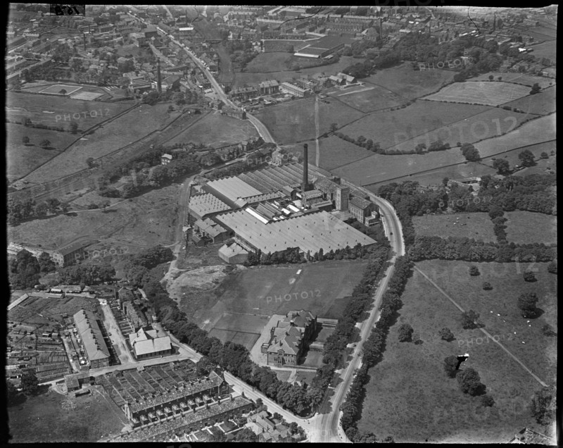 Nunroyd Mills on Leeds Road, Guiseley, West Yorkshire, c1930s. Creator: Arthur William Hobart.