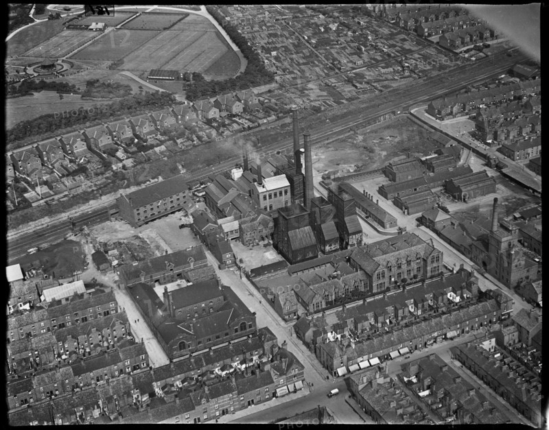 Barrow Corporation Electricity Works and environs, Barrow-in-Furness, Cumbria, c1930s. Creator: Arthur William Hobart.