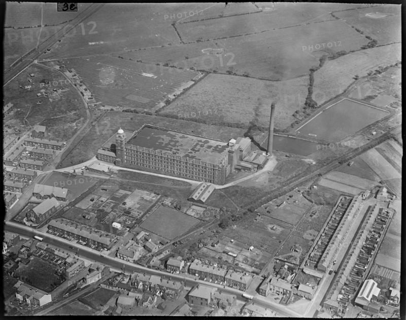 Bamber Bridge Cotton Mill, Bamber Bridge, Lancashire, c1930s. Creator: Arthur William Hobart.