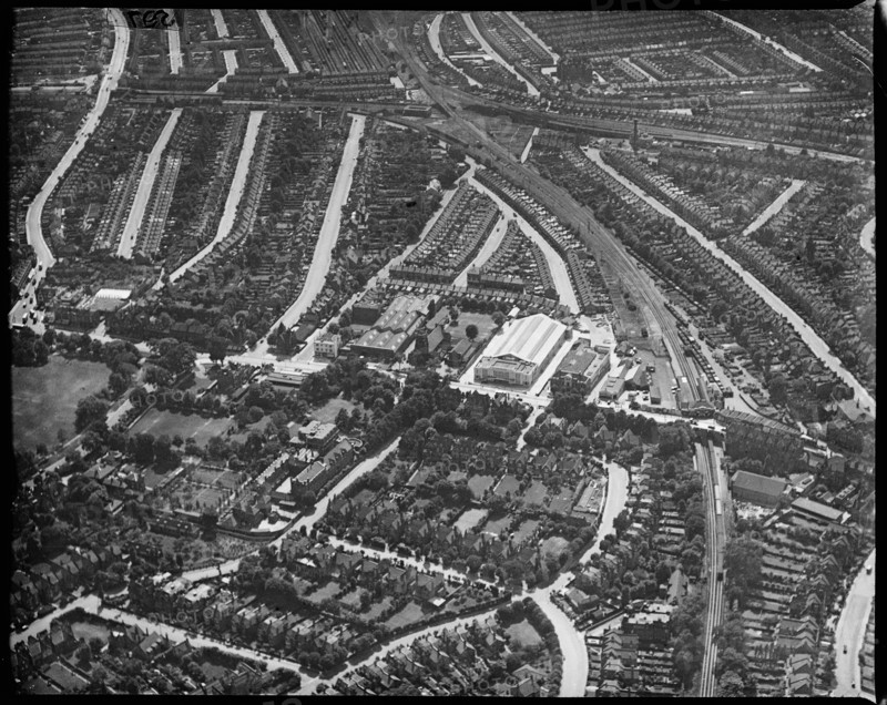 Streatham Ice Rink and Streatham High Road,  Streatham, London, c1930s. Creator: Arthur William Hobart.