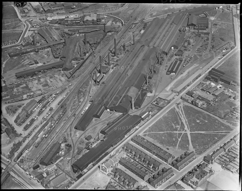 The Wolverhampton Corrugated Iron Co Mersey Works, Ellesmere Port, Cheshire, c1930s. Creator: Arthur William Hobart.