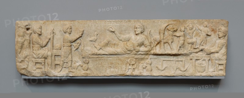 Front Panel from a Sarcophagus, about A.D. 180. Creator: Unknown.