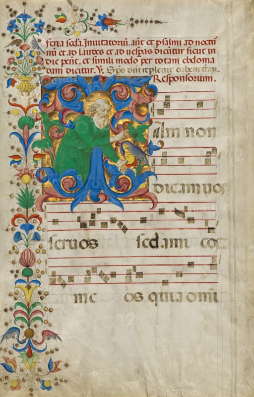 Initial I: God the Father Blessing, early 1460s. Creator: Francesco di Antonio del Chierico.