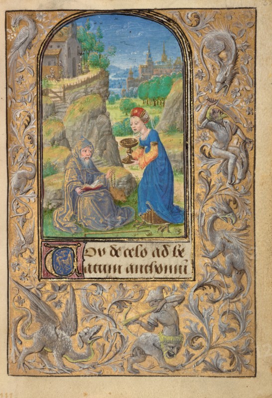 The Temptation of Saint Anthony; Prayer Book of Charles the Bold, 1469. Creator: Lieven van Lathem.