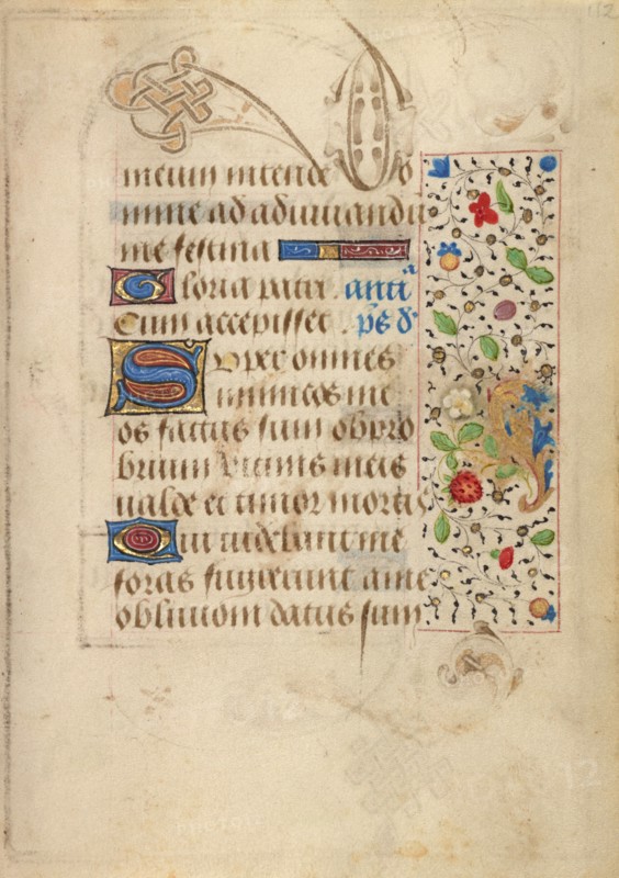 Decorated Text Page; Prayer Book of Charles the Bold, about 1471. Creator: Nicolas Spierinc.