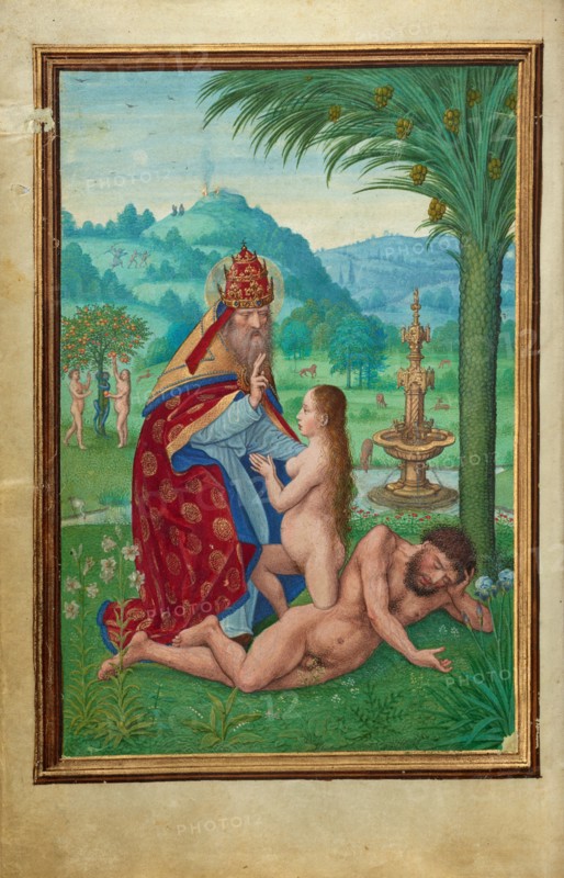 Scenes from the Creation; Prayer Book of Cardinal Albrecht of Brandenburg, about 1525-1530. Creator: Simon Bening.