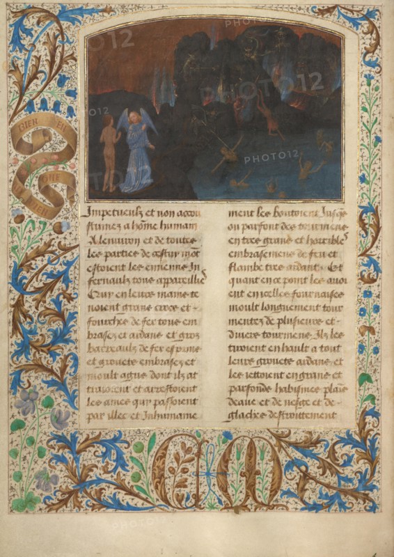The Torment of Unbelievers and Heretics; Les Visions du chevalier Tondal, 1475. Creator: Simon Marmion.