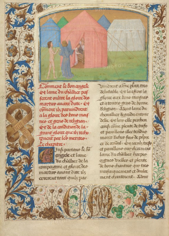 The Glory of Good Monks and Nuns; ; Les Visions du chevalier Tondal, 1475. Creator: Simon Marmion.