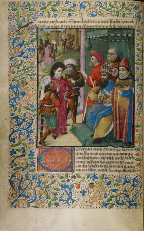 An Emperor at Court, about 1460-1470. Creator: Unknown.