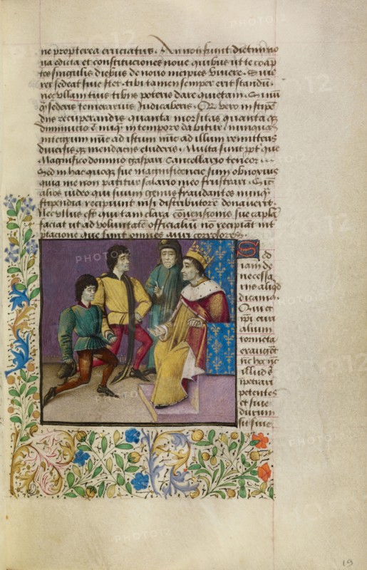 A King at Court, about 1460-1470. Creator: Unknown.