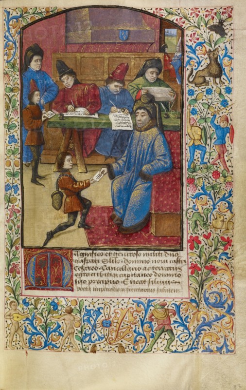A Messenger Delivering a Letter, about 1460-1470. Creator: Unknown.