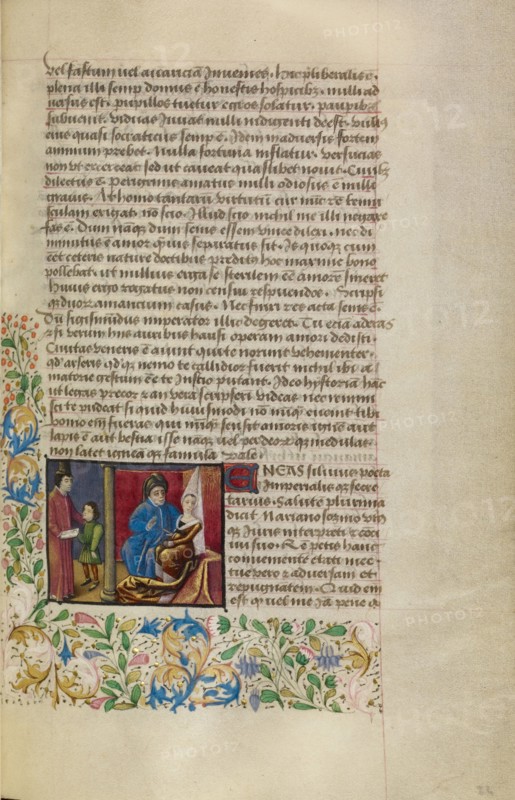 Lucretia Listening to a Man, about 1460-1470. Creator: Unknown.