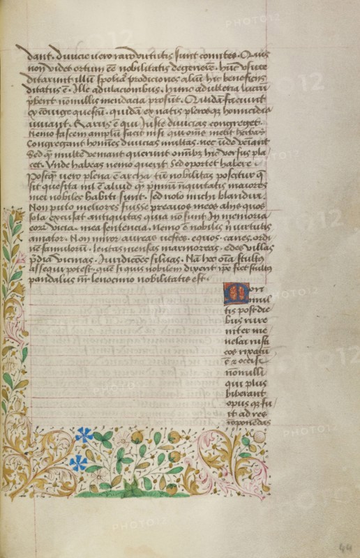 Decorated Text Page, about 1460-1470. Creator: Unknown.