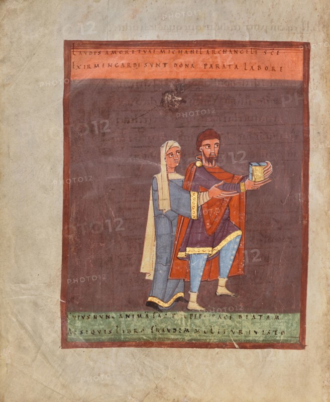 Irmengard and Her Husband Werner, shortly after 1053. Creator: Unknown.