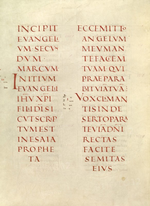 Incipit Page; Gospel Book, about 826-838. Creator: Unknown.