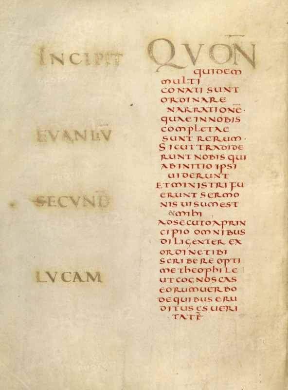 Incipit Page; Gospel Book, about 826-838. Creator: Unknown.