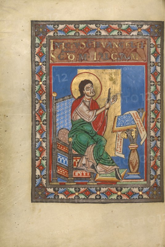 Saint Luke; Gospel Book, about 1120-1140. Creator: Unknown.