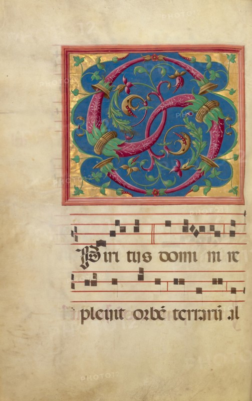 Decorated Initial S, late 15th or early 16th century. Creators: Unknown, Antonio da Monza.