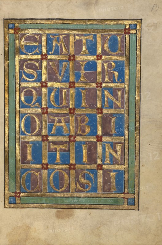 Decorated Incipit Page; Psalter, about 1240-1250. Creator: Unknown.