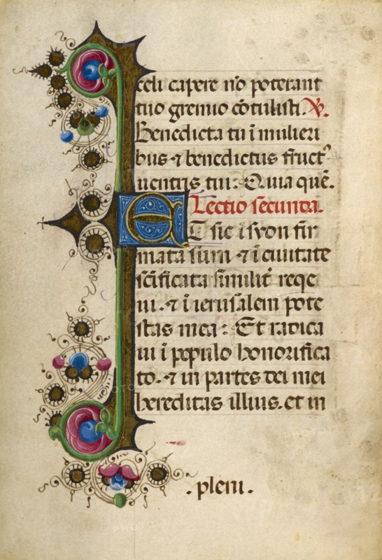 Decorated Text Page; Gualenghi-d'Este Hours, about 1469. Creator: Unknown.