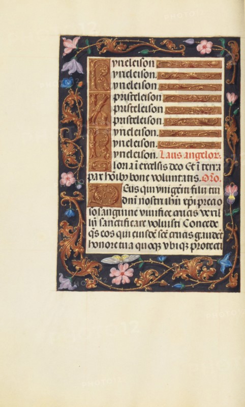 Decorated Text Page; Spinola Hours, about 1510-1520. Creator: Unknown.