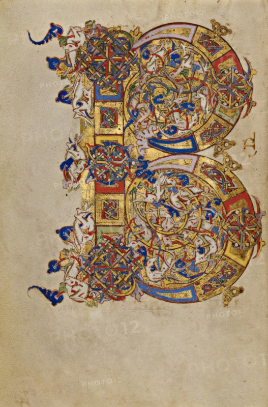 Inhabited Initial B; Breviary, 1153. Creator: Unknown.