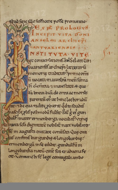 Decorated Initial I, about 1140-1150. Creator: Unknown.