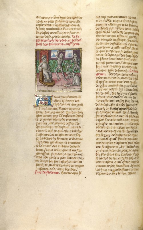 The Massacre of the Innocents; Miroir Historial, about 1475. Creator: Unknown.
