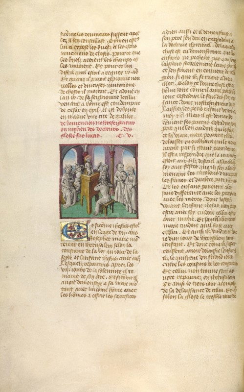 Jesus Among the Doctors; Miroir Historial, about 1475. Creator: Unknown.