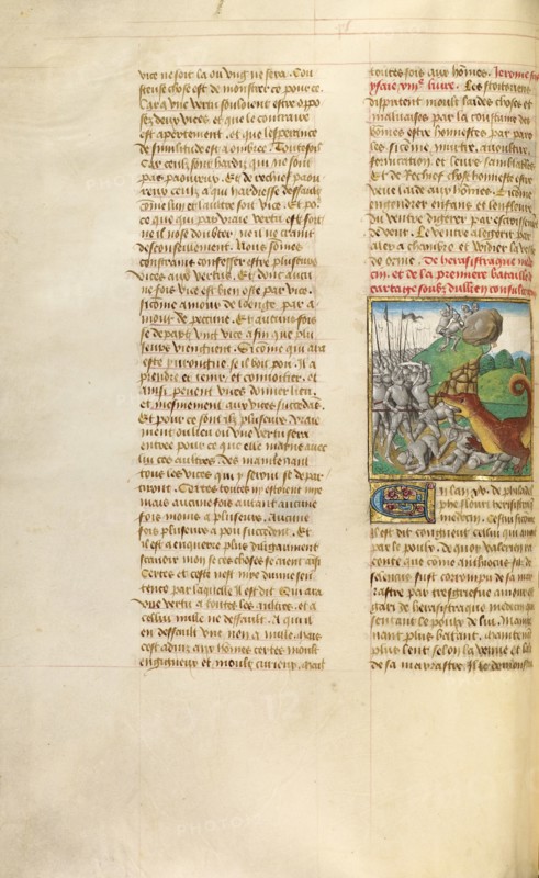 The Battle between Rome and Carthage; Miroir Historial, about 1475. Creator: Unknown.