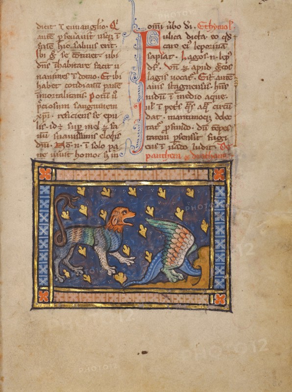 A Panther; Bestiary, about 1270. Creator: Unknown.
