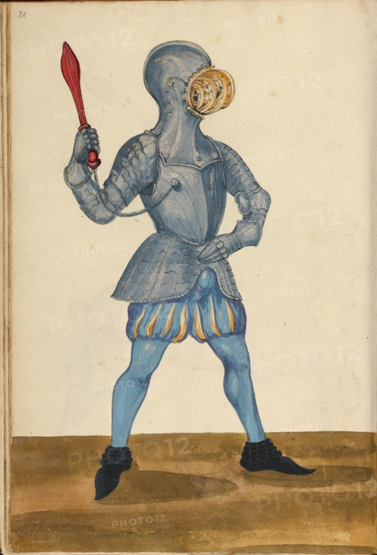 A Man Wearing Armor for a Tournament Contest, about 1560-1570. Creator: Unknown.