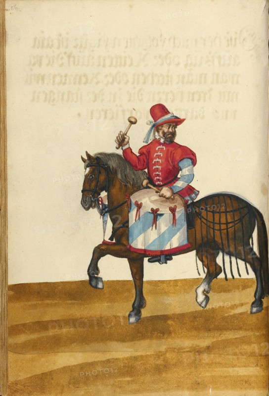 A Horseman with a Drum, about 1560-1570. Creator: Unknown.