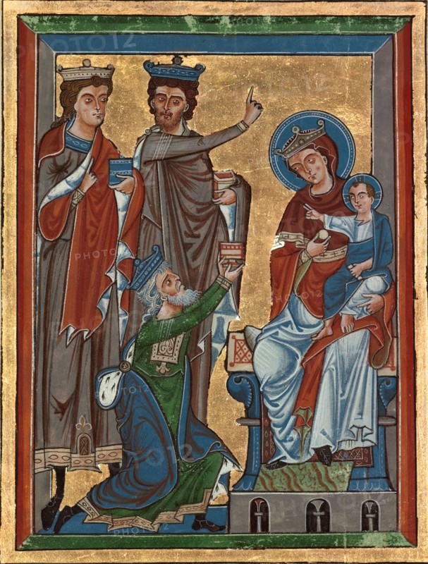 Adoration of the Magi, about 1240. Creator: Unknown.
